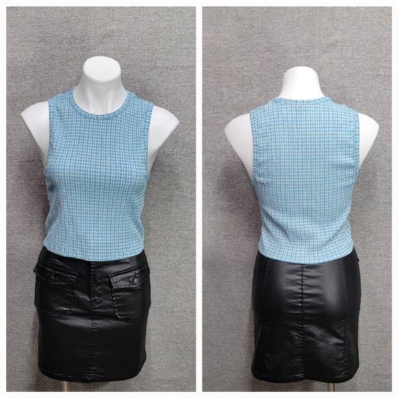 WILFRED GINGHAM VERONA TANK TOP, SIZE L - Picture 1 of 7